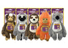 Multipet Assorted Monkey, Lemur, Sloth, Tamarin, and Koala Polyester Dog Toy Medium (Pack of 12).