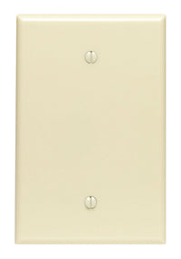 Leviton Ivory 1 gang Thermoset Plastic Blank Wall Plate 1 pk
