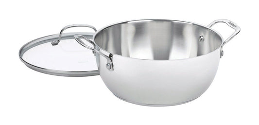 Cuisinart Chef's Classic Stainless Steel Pot 5.5 qt Silver