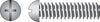Hillman No. 10-24 X 1/2 in. L Combination Round Head Zinc-Plated Steel Machine Screws 100 pk