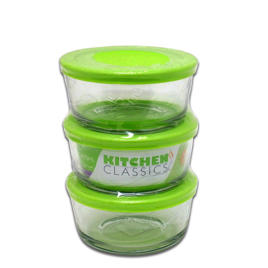 Kitchen Classics 2 cups Clear Food Storage Container Set (Pack of 4)