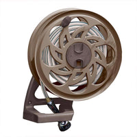 Suncast Side Tracker Brown Resin Wall Mounted Hideaway Hose Reel 125 ft. Capacity - Open Box