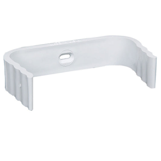 Amerimax 1 in. H x 4 in. W x 3 in. L White Vinyl Downspout Band (Pack of 24)