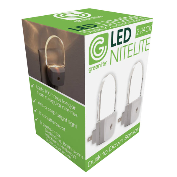 NGHTLGT W/SENSOR LED 2PK