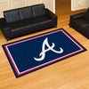 MLB - Atlanta Braves 4ft. x 6ft. Plush Area Rug