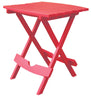 Adams & Co Quik-Fold Cherry Red Polypropylene Rectangular Resin Folding Side Table 25 lbs. Capacity