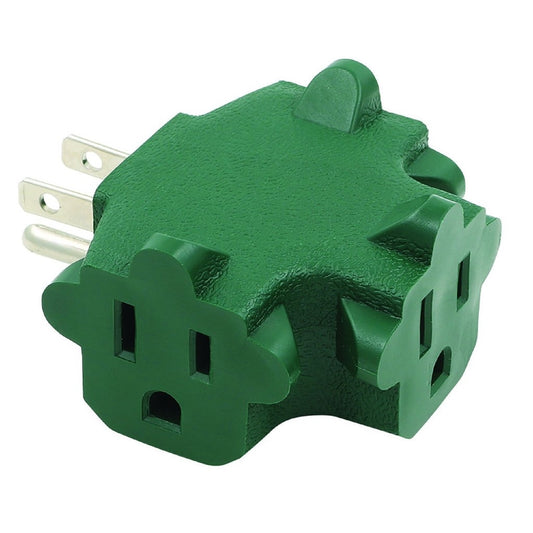 Prime Grounded 3 outlets Adapter 1 pk