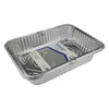 Home Plus Durable Foil 10-5/8 in. W x 14-7/16 in. L Lasagna Pan Silver 2 pk (Pack of 12)