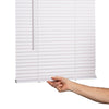 Living Accents Vinyl 1 in. Mini-Blinds 29 in. W X 72 in. H White Cordless - Open Box