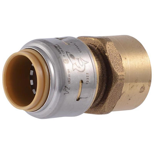 SharkBite 1/2 in. Push X 1/2 in. D FPT Brass Connector