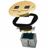 Raco 28 cu in Round Steel 1 gang Floor Box Bronze - Open Box