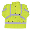 Boss Hi-Vis Yellow Polyester Rain Jacket XL