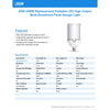 Feit Folding Panel E26 (Medium) LED Garage Bulb Daylight 400 Watt Equivalence 1 pk