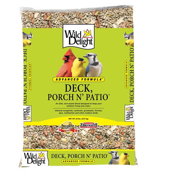Wild Delight Advanced Deck Porch N’ Patio 20 lb Zero-Waste Bird Food