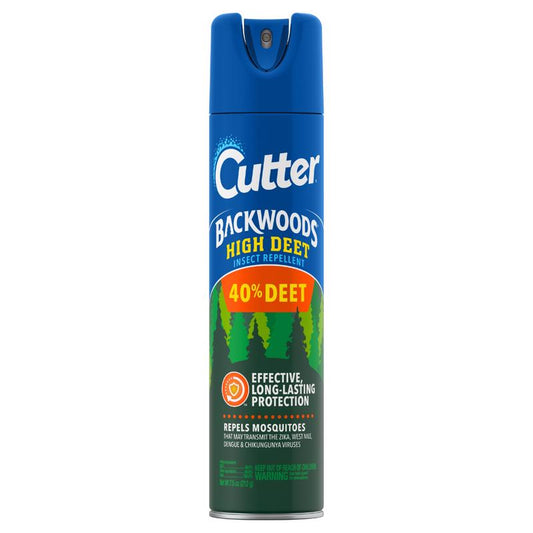 Cutter Backwoods High Deet Insect Repellent Liquid For Mosquitoes 7.5 oz