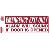 Hillman English White Exit Sign 4 in. H X 10 in. W (Pack of 10) - Deal of The Week