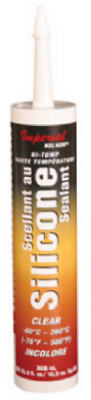 Rutland Clear All-Purpose Permanent Flexible High Heat Silicone Sealant 10.3 oz.