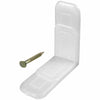 Prime Line White Plastic Side Mount Drawer Guide Side Saddle 1.06 H x 0.5 W in.
