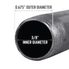 BK Products 3/8 in. MPT x 6 in. L Black Steel Nipple (Pack of 5)