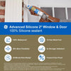 GE Silicone 2 Black Silicone 2 Window and Door Silicone 10.1 oz.