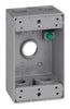 Sigma Engineered Solutions New Work 18.3 cu in Rectangle Metallic 1 gang Weatherproof Box Gray