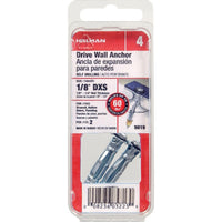 Hillman 1/8 in. Dia. x 1/8 X-Short in. L Metal Round Head Drive Wall Anchors 2 pk (Pack of 10)