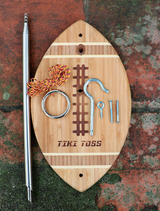 Mellow Militia Tiki Toss Brown Hook & Ring Game for Recommended Age 9 Years & Up