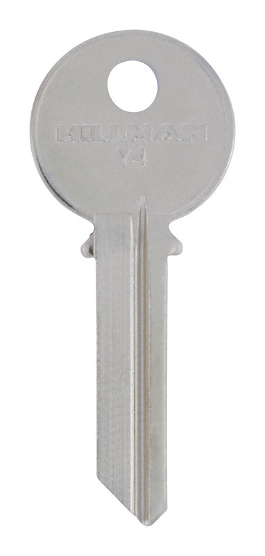 Hillman Traditional Key House/Office Key Blank 129 Y4 Single  For Yale Locks (Pack of 4).