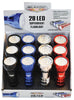 Blazing LEDz 28 LED 160 lm Assorted LED Flashlight AAA Battery (Pack of 12)