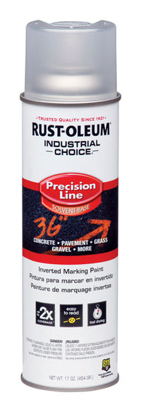Rust-Oleum Industrial Choice Clear Inverted Marking Paint 17 oz. (Pack of 12)