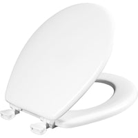 Mayfair by Bemis Westport Round White Enameled Wood Toilet Seat (Pack of 4)