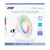 Feit Smart Home Frost White 6 in. W Aluminum LED Smart-Enabled Dimmable Recessed Downlight 11.1 W - Deal of The Week