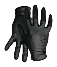 Boss  4 Mil  Nitrile  Disposable Gloves  X-Large  Black  Powder Free  100 pk