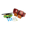 Hopkins     Amber/Red Square Trailer Light Kit (Pack of 2)