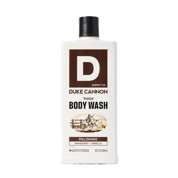 Gel de baño Duke Cannon Palomino con aroma de caoba y vainilla, 18 fl. oz., paquete de 1
