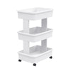 Starplast White Storage Tote w/Wheels 27.2 in. H X 12.5 in. W X 17.4 in. D (Pack of 2)