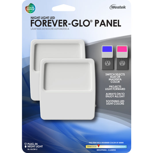 Westek Forever-Glo Automatic Plug-in LED Panel Night Light