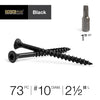 Deck Plus No. 10  x 2-1/2 in. L Star Flat Head Exterior Deck Screws 1 lb.