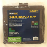 Projex 40 ft. W X 60 ft. L Medium Duty Polyethylene Tarp Brown/Green