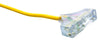 Southwire Outdoor 25 ft. L Yellow Tri-Source Extension Cord 12/3 SJEOOW