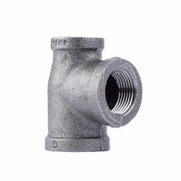 STZ Industries 3/4 in. FIP each X 3/4 in. D FIP 1 in. D FIP Black Malleable Iron Reducing Tee