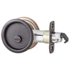 Kwikset Venetian Bronze Metal Indoor Round Bed/Bath Pocket Door Lock