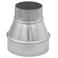 Imperial Gray Galvanized Steel Type-A 26 ga. Furnace Pipe Reducer 6 x 3 Dia. in.