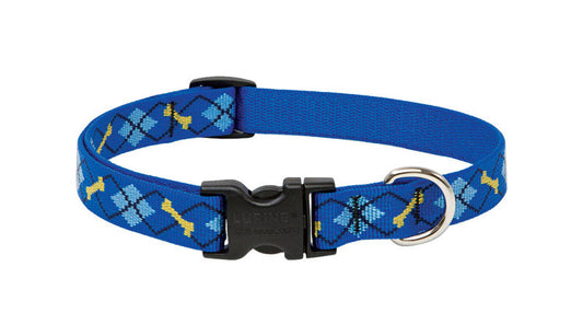 Lupine Pet Original Designs Multicolor Dapper Dog Nylon Dog Adjustable Collar