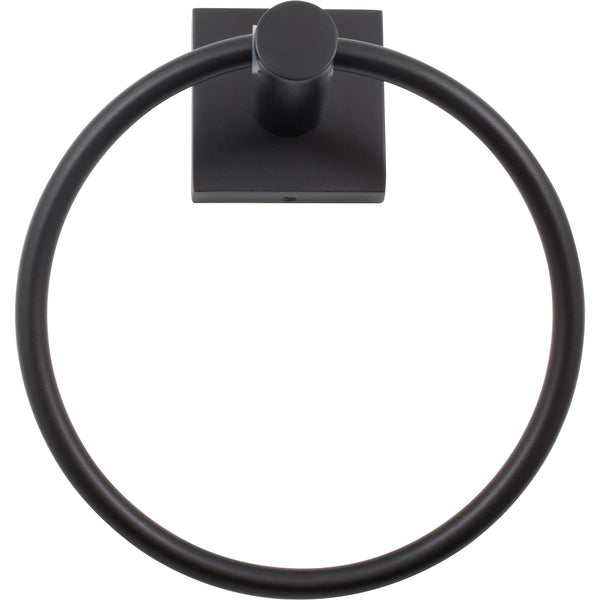 Aro para toalla Vienna, negro mate, de Stone Harbor Hardware (C) - Caja abierta