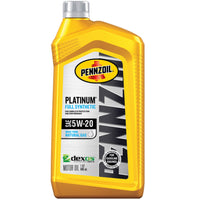 PENNZOIL Platinum 5W-20 4 Cycle Engine Premium Synthetic Motor Oil 1 qt. (Pack of 6)
