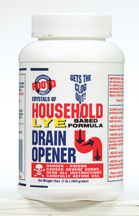 Rooto Household Lye Based Crystals Drain Opener 1 lb (Pack of 12)