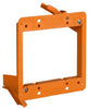 Carlon Rectangle PVC 2 gang Low Voltage Mounting Bracket Orange