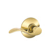 Schlage Accent Bright Brass Passage Lockset 1-3/4 in. - Deal of The Week