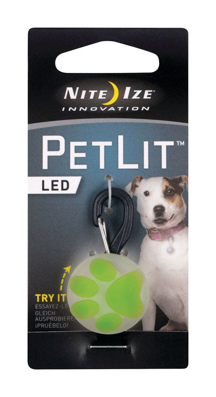 Nite Ize PetLit Green Plastic PetLit Ball and Collar Light
